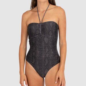 Baku Moulded Bandeau One Piece - size 8CAN